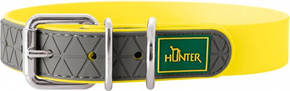 Hunter - Collar Convenience - Hundehalsband Gr Halsumfang 38-46 cm - Breite 2,5 cm gelb