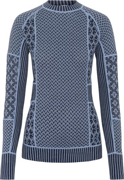 Thumbnail - Kari Traa - Women's Smekker L/S - Merinounterwäsche Gr XS blau/grau
