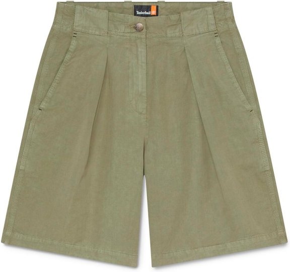 Timberland - Women's Cotton Linen Bermuda - Shorts Gr 25 oliv