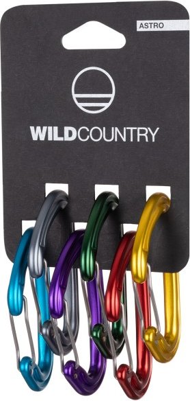 Wild Country - Astro Rack 6-Pack - Schnappkarabiner multicolor
