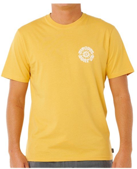 Rip Curl - Pacific Rinse Circle Tee - T-Shirt Gr S gelb