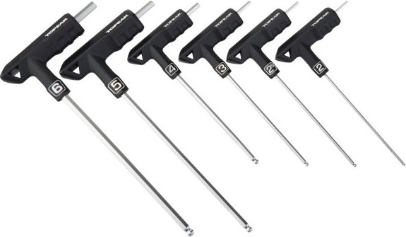 Topeak - T-Handle DuoHex Wrench Set - Werkzeugset schwarz