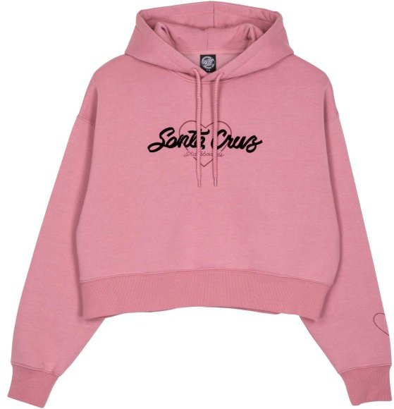 Santa Cruz - Women's Love Script Front Hood - Pullover Gr 16 rosa