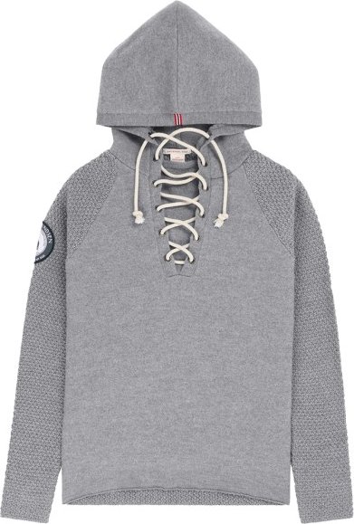 Amundsen Sports - Women's Boiled Hoodie Laced - Merinopullover Gr M grau