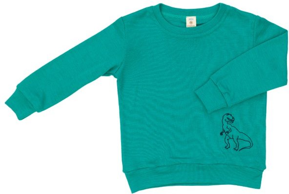 Engel - Kinder-Schlafanzugoberteil - Merinounterwäsche Gr 116 türkis