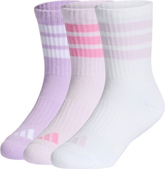 adidas - Kid's 3-Stripes Concept Crew 3-Pack - Multifunktionssocken Gr 19-21 weiß