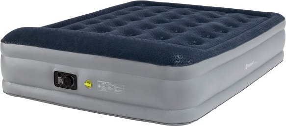 Outwell - Superior Double mit eingebauter Pumpe - Luftbett Gr 195 x 160 x 45 cm (LxBxH) grau/blau