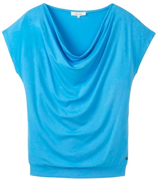 Tranquillo - Women's Lockeres Shirt aus Ecovero Viskose - T-Shirt Gr L blau