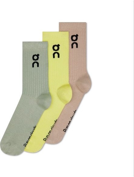 On - Logo Sock High 3-Pack - Multifunktionssocken Gr 38-40 - EU: 39-42,5 bunt