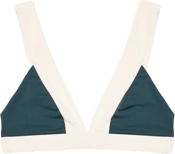 MYMARINI - Women's Top - Bikini-Top Gr S weiß/blau