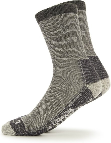 Thumbnail - Alpacasocks&Co - Merino Hiking - Wandersocken Gr 36-39 grau