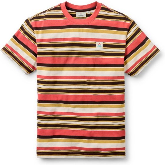 Passenger - Wild Pine Texture Stripe T-Shirt - T-Shirt Gr S rot