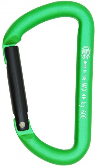 Kong - Mini D - Materialkarabiner grün