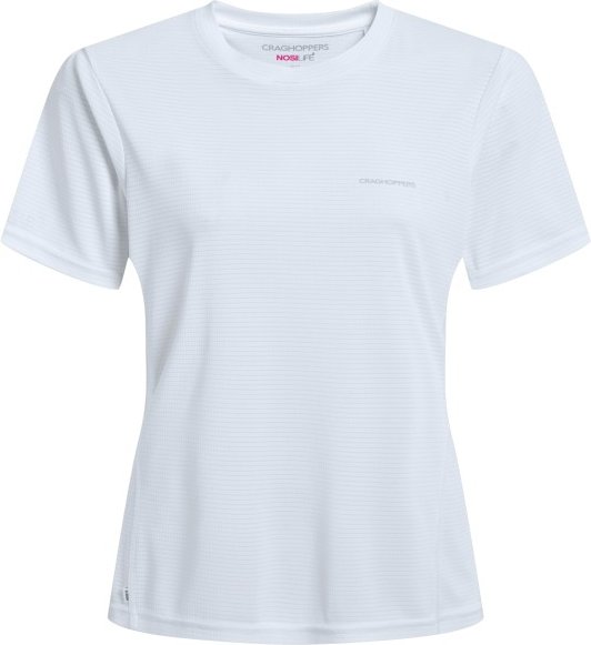 Craghoppers - Women's Nosilife Solarshield+ S/S T-Shirt - T-Shirt Gr 40 grau/weiß