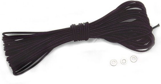 Thumbnail - Basic Nature - Gummiseil Gr 10 m - 2 mm schwarz