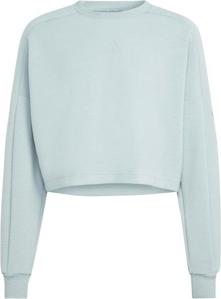 adidas - Kid's Future Icons 3-Stripes Crew - Pullover Gr 128 grau