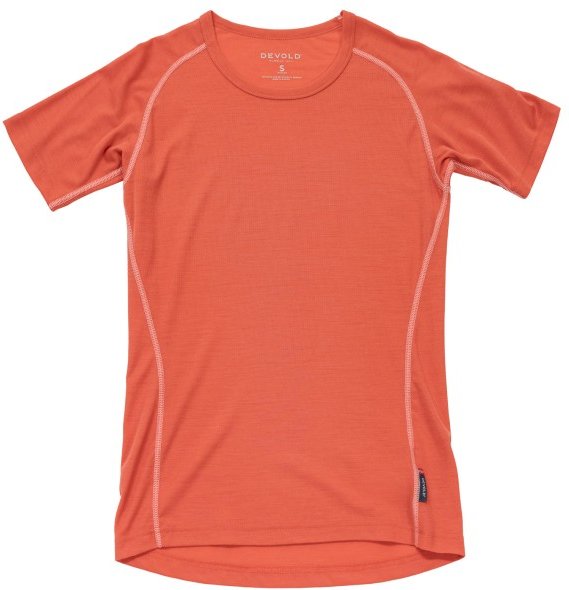 Thumbnail - Devold - Women's Lauparen Merino 190 Base Tee - Merinounterwäsche Gr S rot