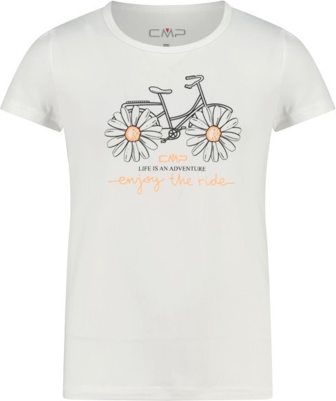 CMP - Girl's Stretch T-Shirt - T-Shirt Gr 116 weiß