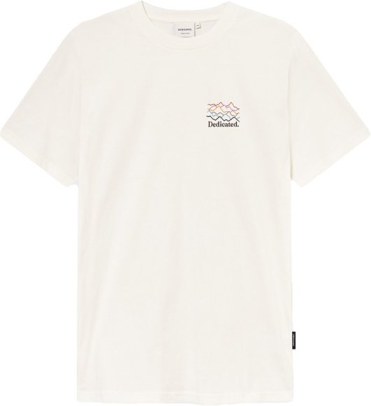 DEDICATED - T-Shirt Stockholm Line Mountains Logo - T-Shirt Gr L weiß