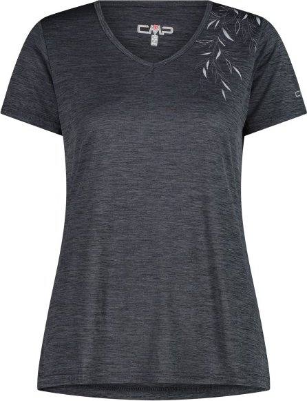 CMP - Women's Light Melange T-Shirt - Funktionsshirt Gr 34 grau/blau