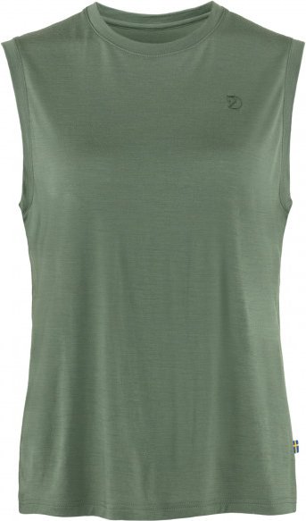 Fjällräven - Women's Abisko Wool Tank Top - Merinoshirt Gr L oliv