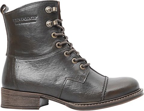 Ten Points - Women's Pandora Lace Boots Tanned Leather - Freizeitstiefel Gr 39 grau