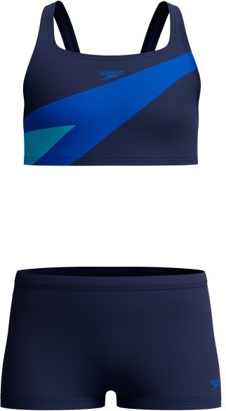 Speedo - Kid's Hyperboom Butterfly Back Two Piece - Bikini Gr 128 blau