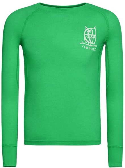 Namuk - Kid's Uil Merino Longsleeve - Merinounterwäsche Gr 92/98 grün