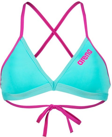 Arena - Women's Team Swim Top Tie Back Solid - Bikini-Top Gr 38 türkis