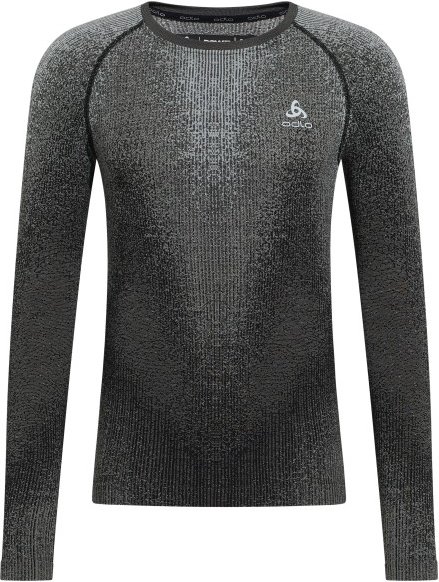 Thumbnail - Odlo - BL Top Crew Neck L/S Performance Warm Blackcomb - Kunstfaserunterwäsche Gr XL grau/schwarz