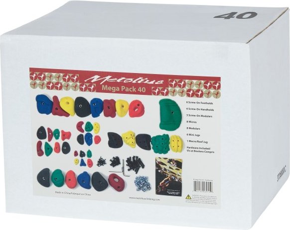 Metolius - Mega Pack 40 - Klettergriffe Gr 40 Holds grau