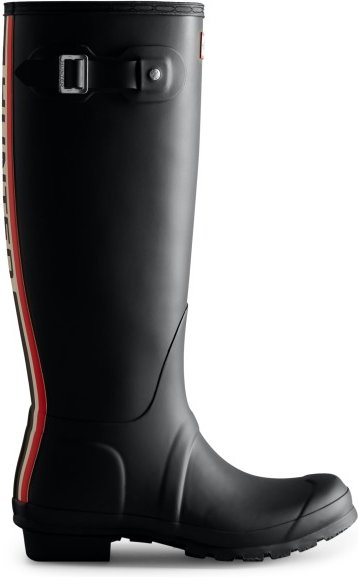 Hunter Boots - Women's Original Tall Hunter Backstrap Boot - Gummistiefel Gr 38 weiß/schwarz
