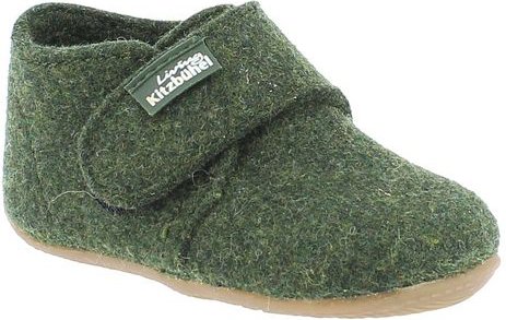 Living Kitzbühel - Kid's Franzi Filz Klettschuh - Hausschuhe Gr 30 oliv