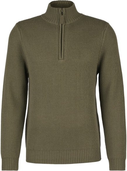 Stoic - Heavy MerinoKnit MMXX.Rutvik Half Zip - Merinopullover Gr M oliv