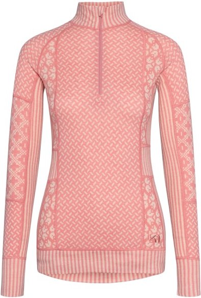 Kari Traa - Women's Smekker Half-Zip - Merinounterwäsche Gr L rosa