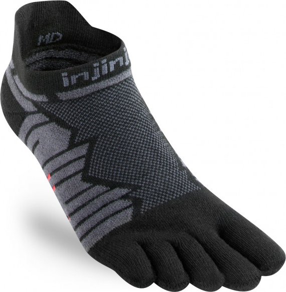 Thumbnail - Injinji - Run Technical No Show - Laufsocken Gr S schwarz