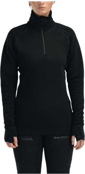 Aclima - Women's FleeceWool V2 Polo Zip - Merinolongsleeve Gr M schwarz