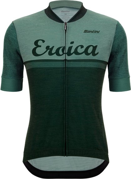 Santini - Eroica Valle Wool Jersey - Radtrikot Gr XXL grün