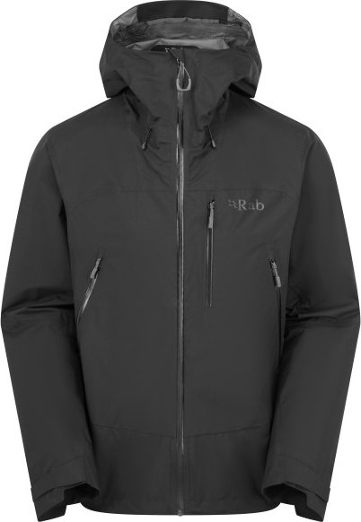 Thumbnail - Rab - Downpour Mountain Jacket - Regenjacke Gr S grau/schwarz