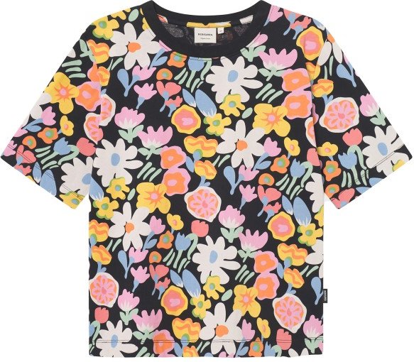 DEDICATED - Women's T-Shirt Vadstena Meadow Flowers Big - T-Shirt Gr XS grau