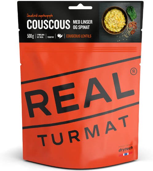 Real Turmat - Couscous with Lentiles and Spinach Gr 121 g