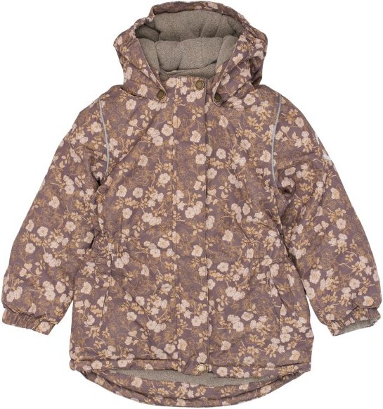 Thumbnail - Mikk-Line - Kid's Winter Jacket Waist AOP - Winterjacke Gr 134 braun