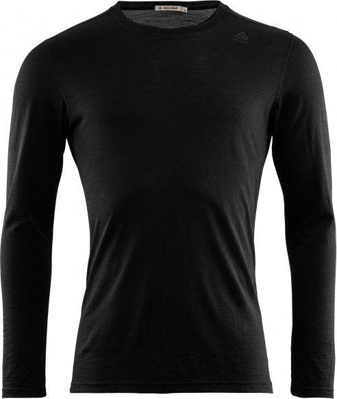 Aclima - Lightwool Undershirt Long - Merinounterwäsche Gr M schwarz