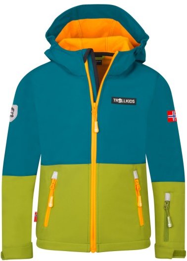 Trollkids - Kid's Skjorta Jacket - Softshelljacke Gr 110 türkis