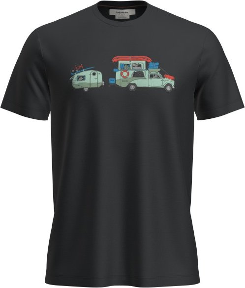 Icebreaker - Merino 150 Tech Lite S/S Tee Transportage - Merinoshirt Gr XXL schwarz