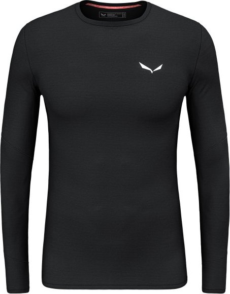 Salewa - Cristallo Warm AMR L/S Tee - Merinounterwäsche Gr 48 - M schwarz