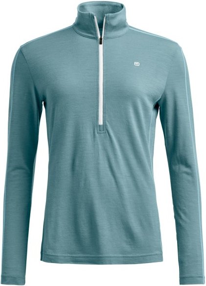 Ortovox - Women's 185 Rock'N'Wool Zip Neck - Merinounterwäsche Gr XS türkis