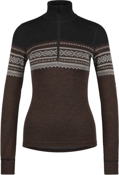 Thumbnail - Aclima - Women's Designwool Marius Mockneck - Merinopullover Gr L schwarz