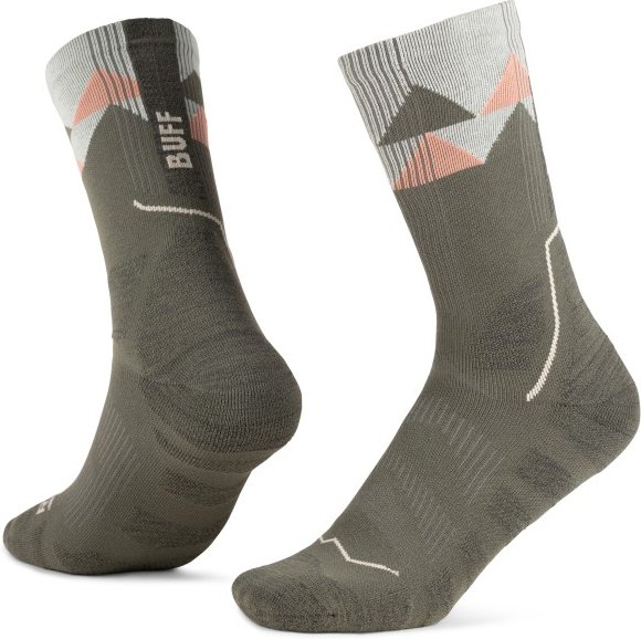 Buff - Thermonet Crew - Wandersocken Gr L - EU: 42-44 grau