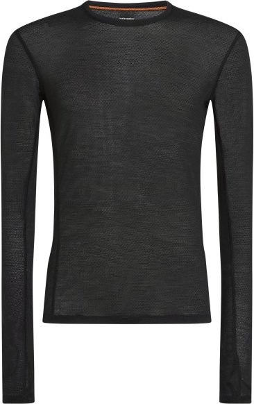 Icebreaker - Merino 75 Cool-Lite Featherlight L/S Crewe - Longsleeve Gr S schwarz